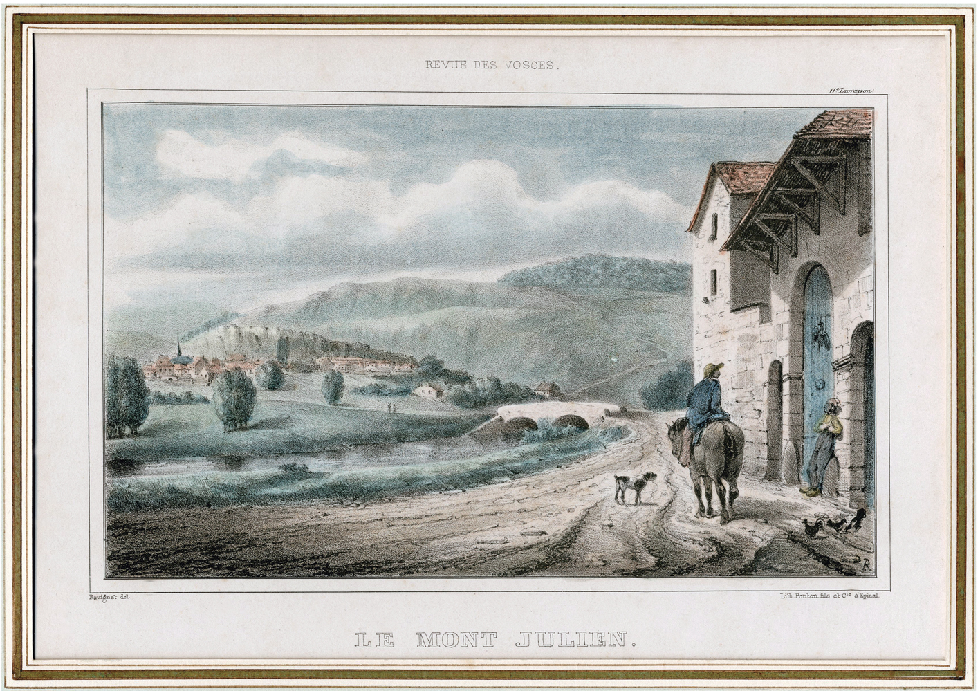 B16, Le mont Julien, 1838, Ponton