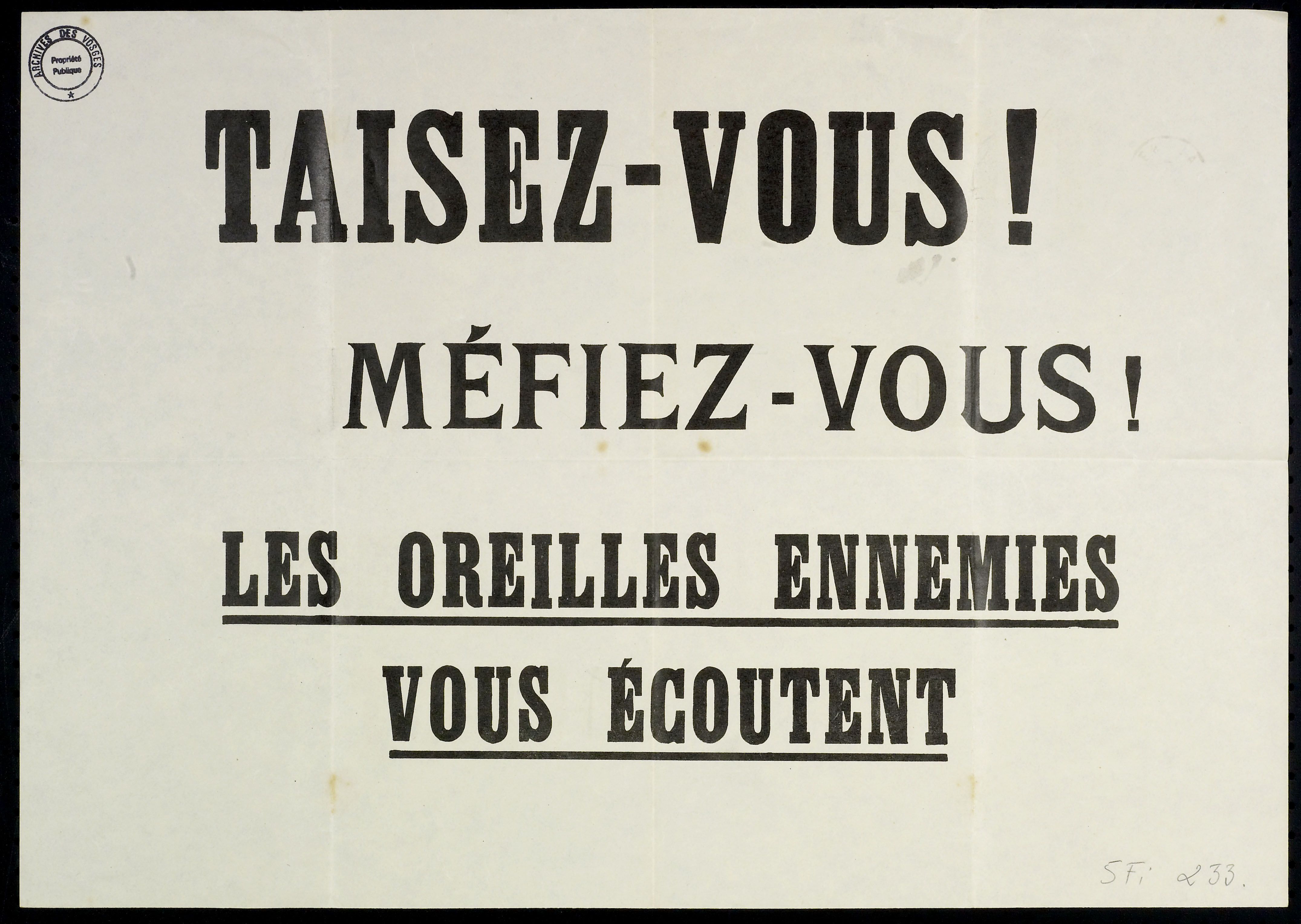 47. La vie des civils dans les Vosges durant la Grande Guerre (1914-1920)