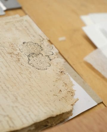 Restauration des minutes notariales
